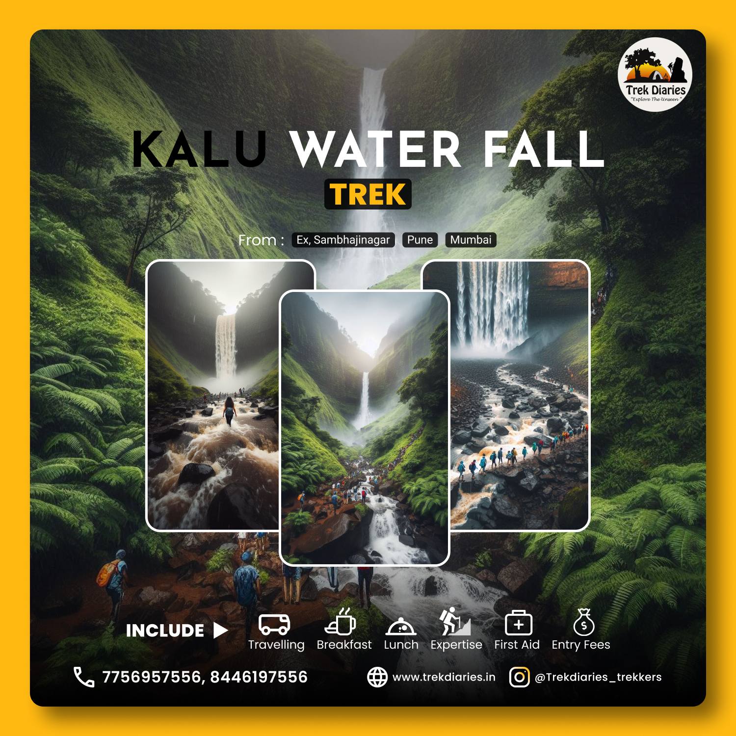 Trek to Gods Valley Kalu Waterfall 